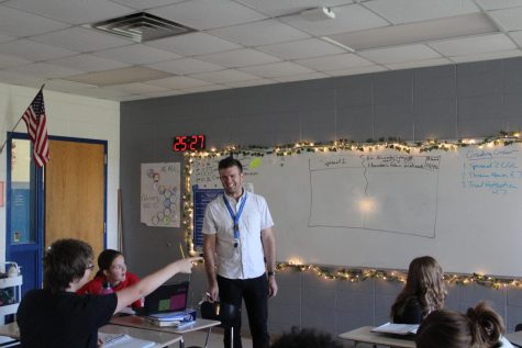 Mr. Miles teaching a class