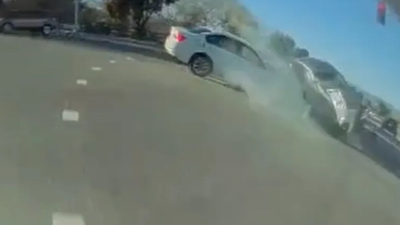 Suspected Hit-and-Run Driver Arrested After Violent Crash and Fight at Santa Clarita Intersection