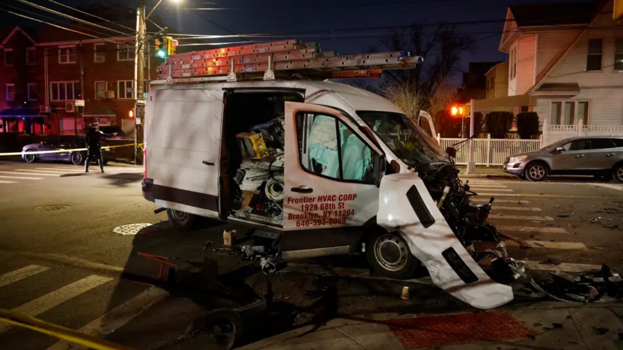 Deadly NYC Crash After Van Hits FDNY Truck Sparks 4-Vehicle Pileup, 1 Dead, 11 Injured