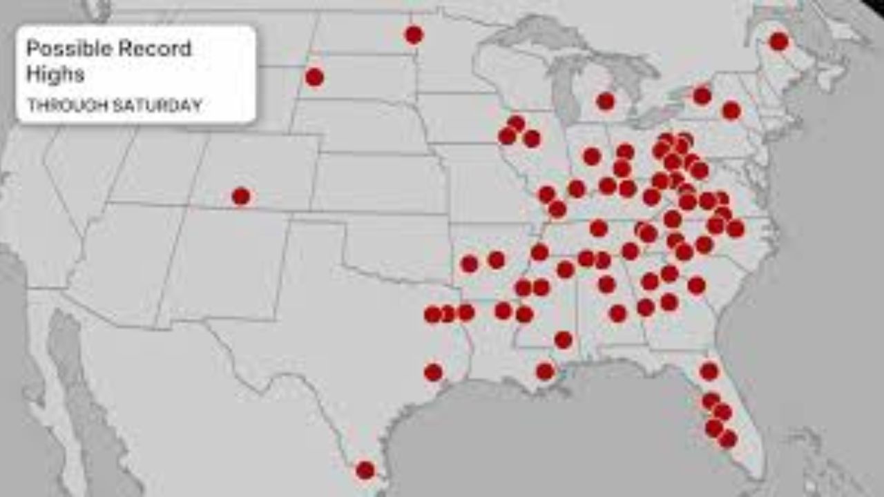 Record-Breaking Temperatures to Feel Like Early Summer Across Plains, Southeast and Mid-Atlantic