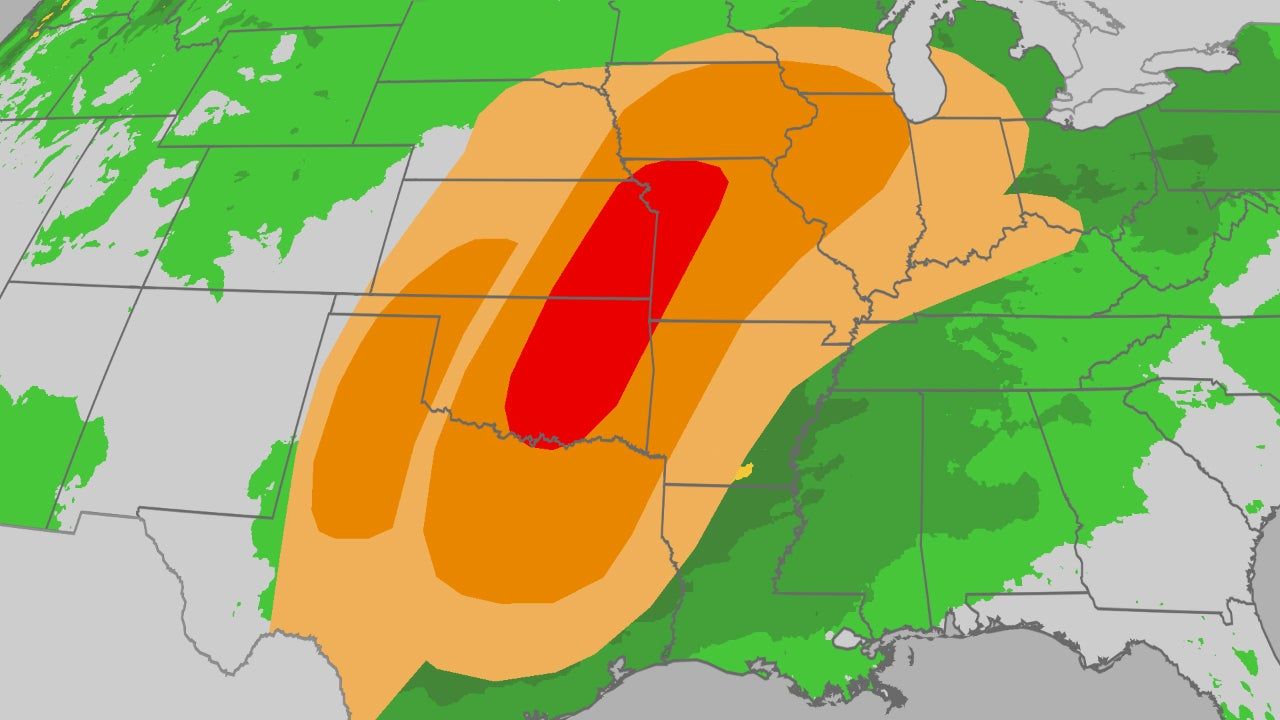 Severe Weather Outbreak With Strong Tornadoes, Large Hail and Flooding Rain Expected Through Friday