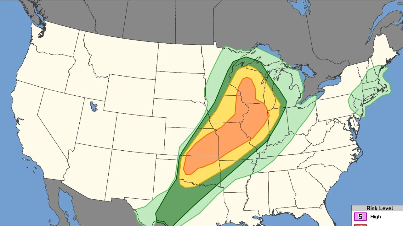 Emergency Alert 22 Million Under Severe Weather Threat as 'Intense' Tornadoes Aim for Central U.S.