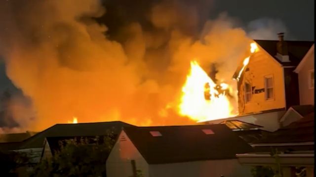 Explosion Rocks South Ozone Park Queens Home Collapses in 5-Alarm Fire, 10 Injured