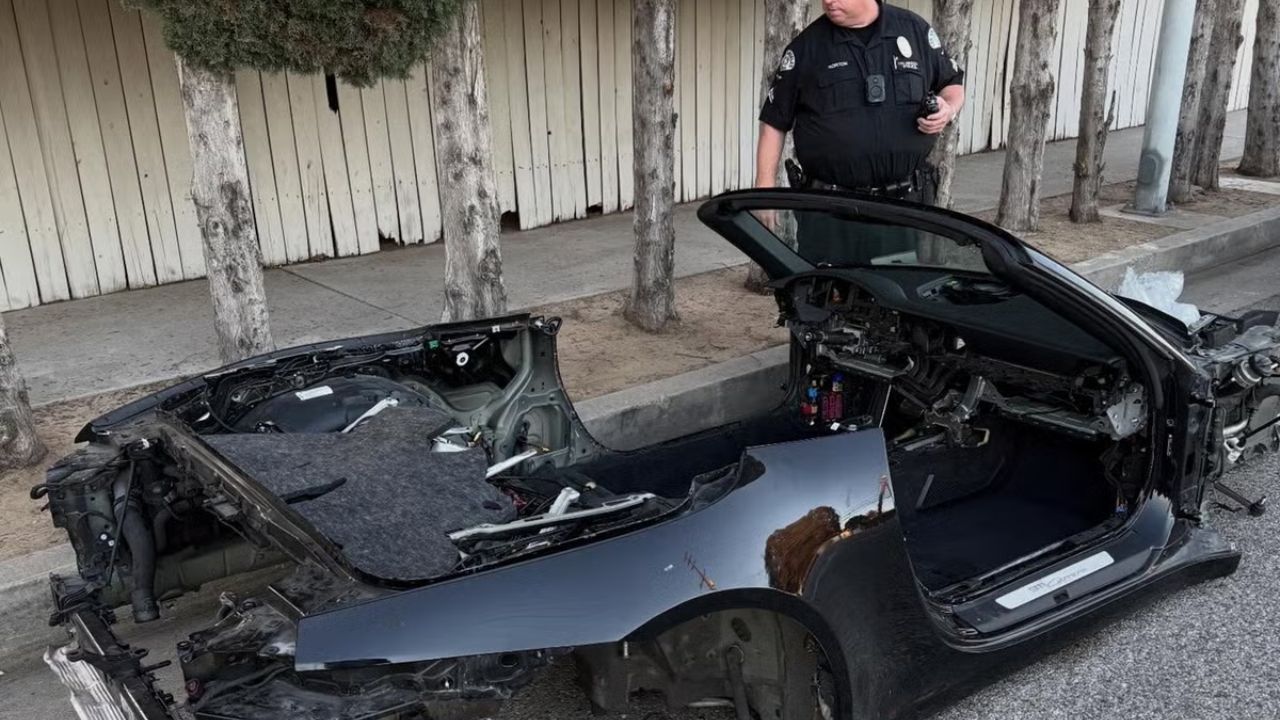Heartbreak in LA Stolen Porsche 911 Recovered as a Pile of Bones After Professional Strip-Down