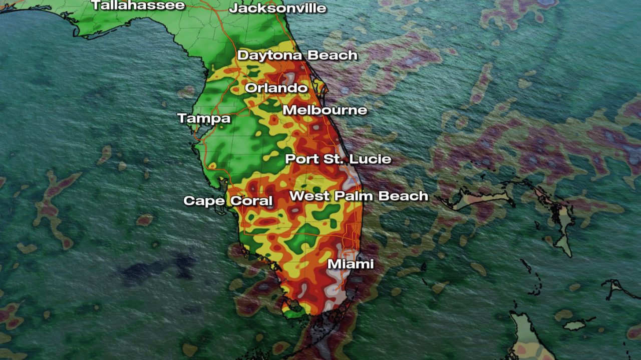 Heavy Rain Bringing Mix of Relief and Flood Risk to Drought-Stricken Florida