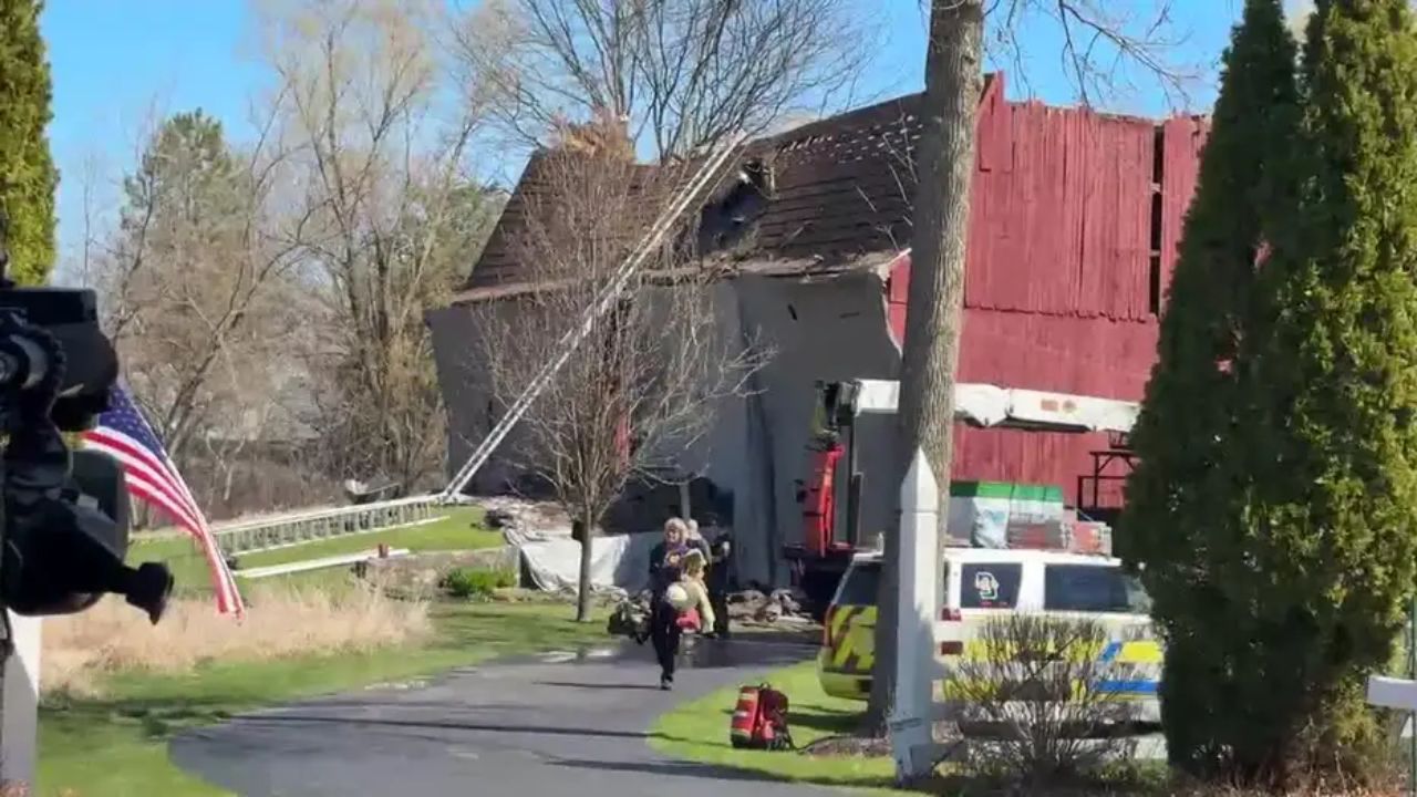 Massive Rescue Operation After Barn Roof Collapse Traps Multiple Workers in Mequon