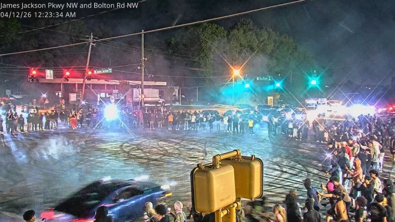 Massive Street Racing Crackdown 18 Arrested After 200+ People Block Northwest Atlanta Intersection