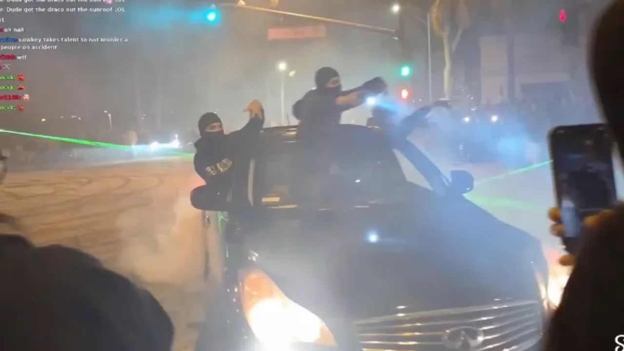 Panic in Rosemead Gunfire Erupts at Massive Street Takeover, 4 Teens and Young Adults Shot