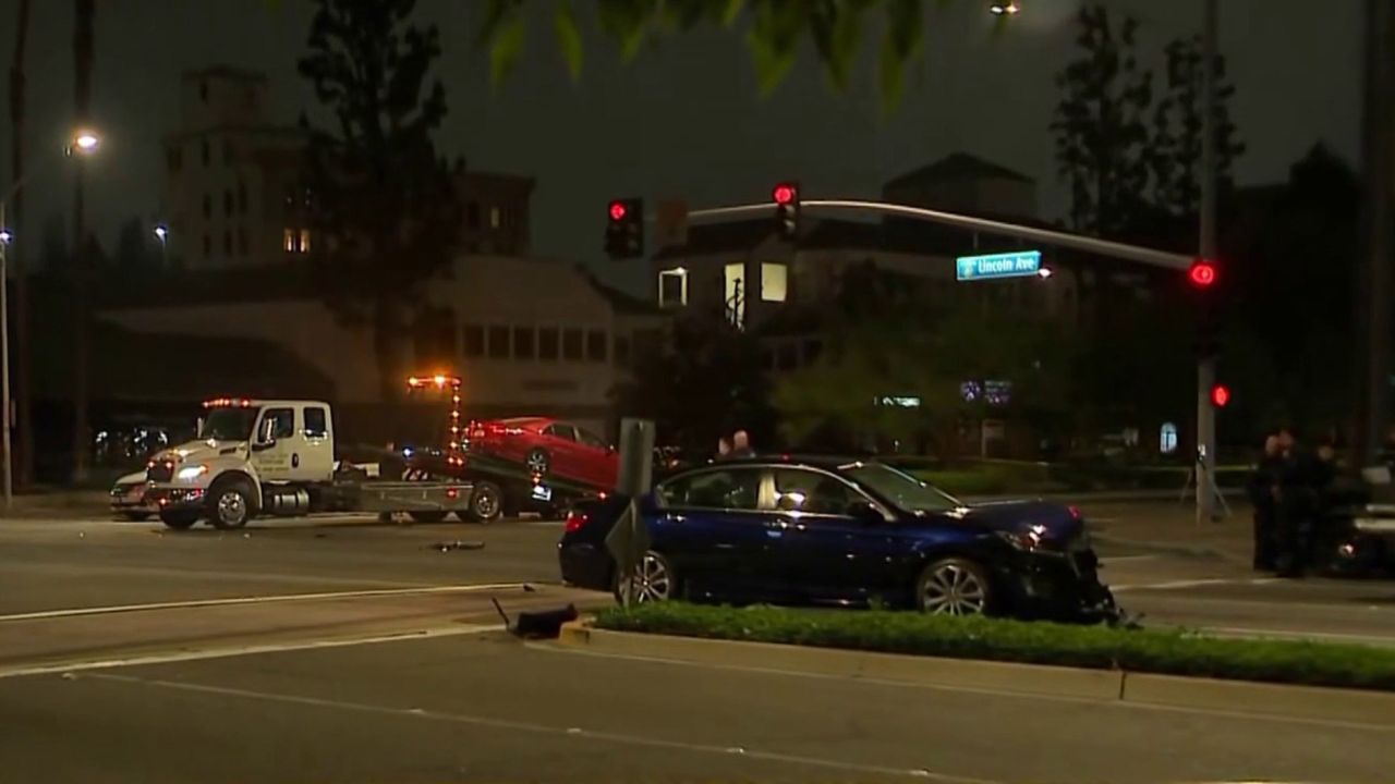 Two Dead, Several Injured in Violent Multi-Car Crash at Busy Anaheim Intersection