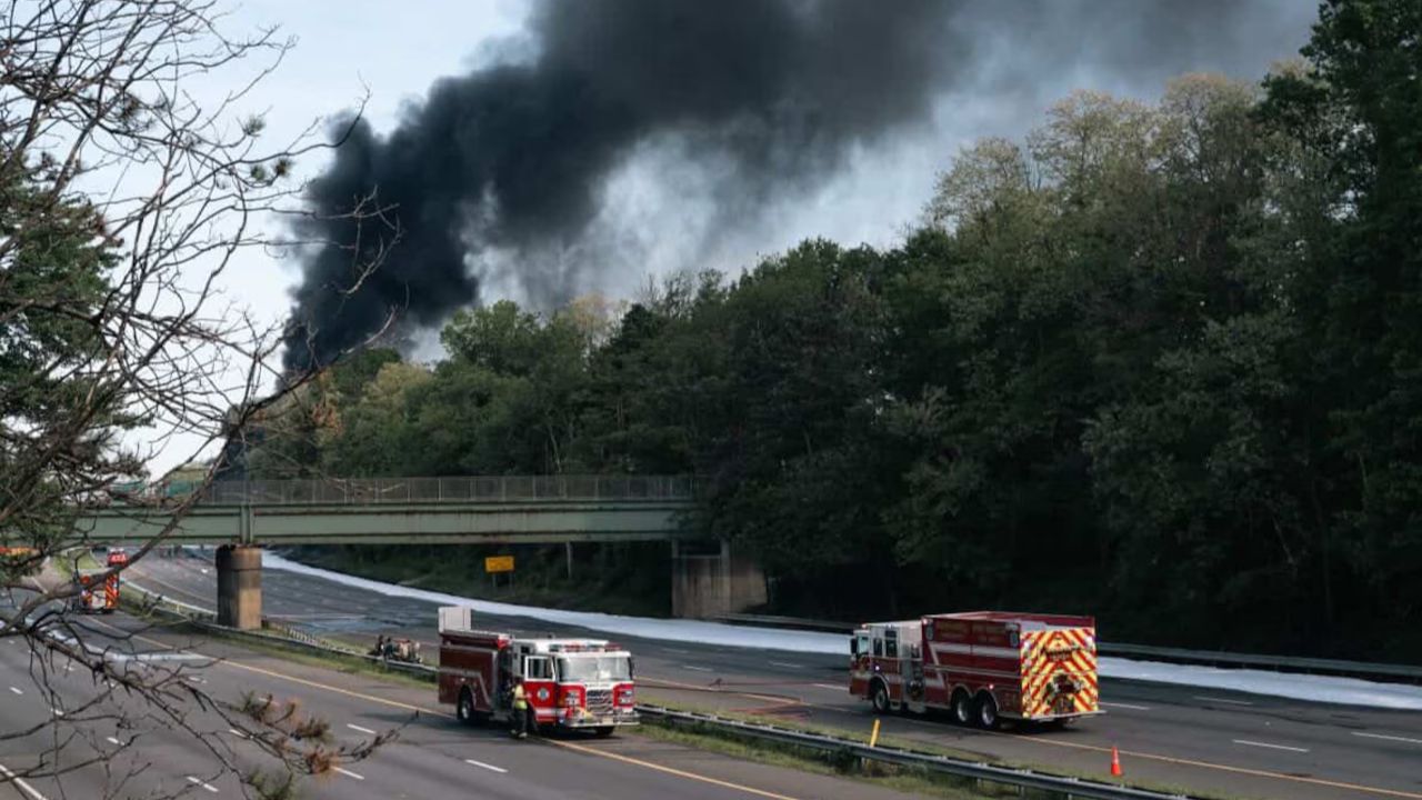 Deadly Tanker Crash Shuts Down I-287 In Middlesex County