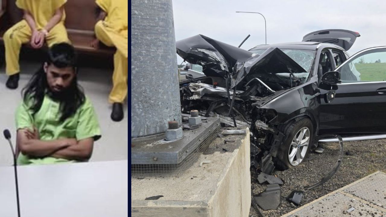 Drunk BMW Driver Tried to Blame Dead Friend After Horrific Pole Crash Killed Him, Police Say