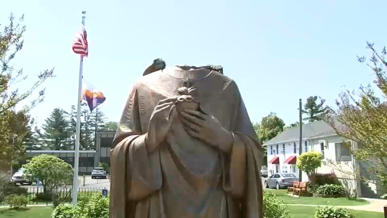 Long Island Woman Charged After Jesus Statue Vandalized At East Islip Church