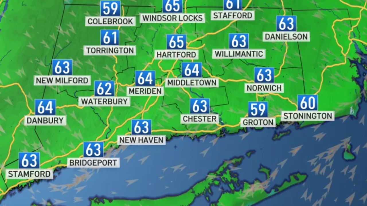 Mid-60s Sunshine Today Before Rain And Chilly Winds Move In