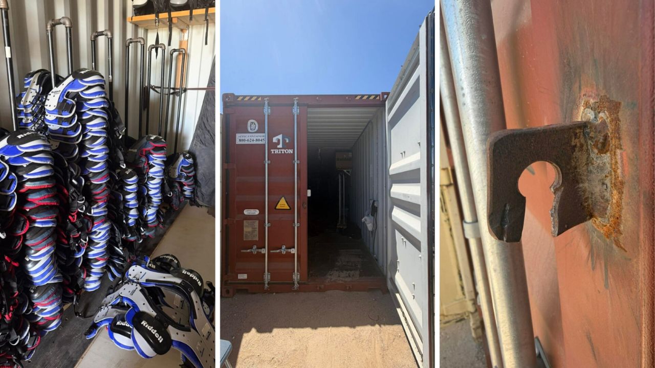 Thieves Steal $5,000 In Youth Football Gear From Hesperia Storage Container