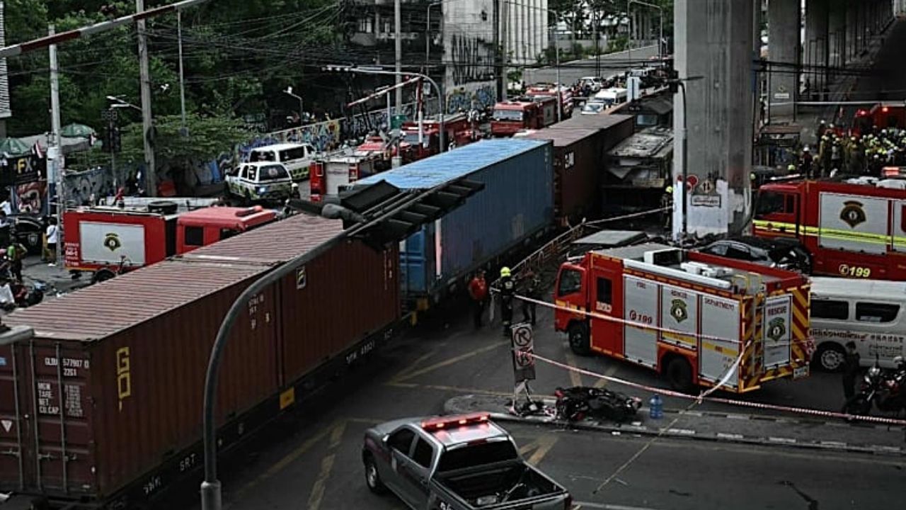 Train Driver Tests Positive For Drugs After Deadly Bangkok Crash