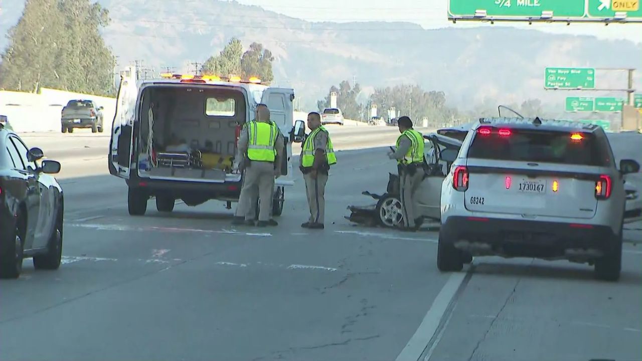 Fatal Two-Vehicle Crash Shuts Down 5 Freeway In Pacoima
