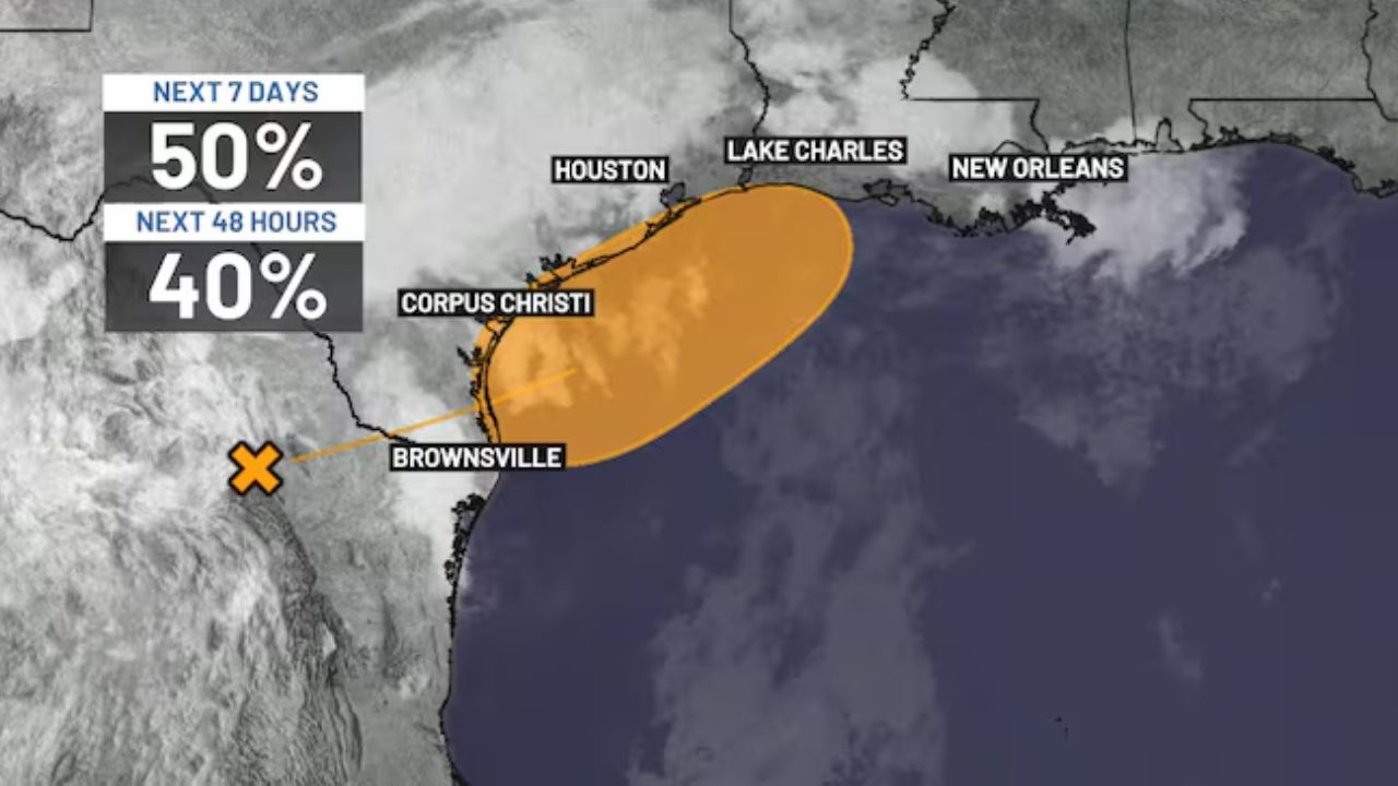Invest 90L Raises Gulf Coast Tropical Development Odds To 50%