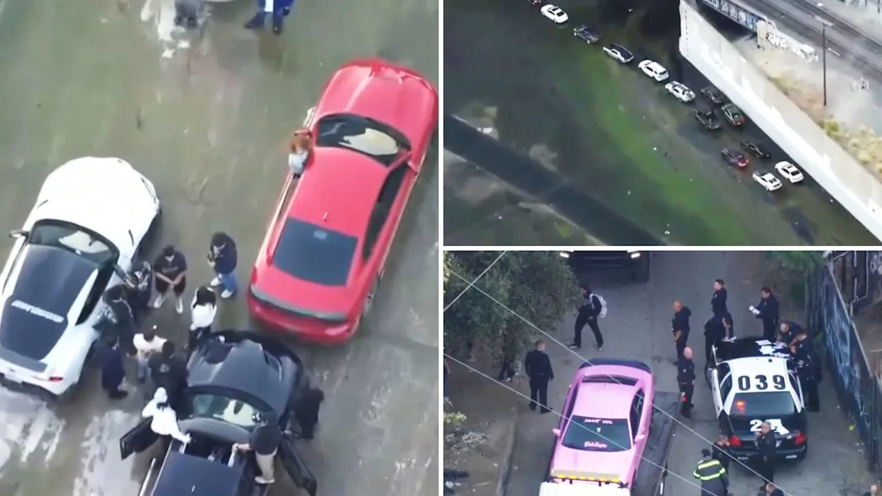 LAPD Impounds 72 Supercars Following Illegal LA River Gathering