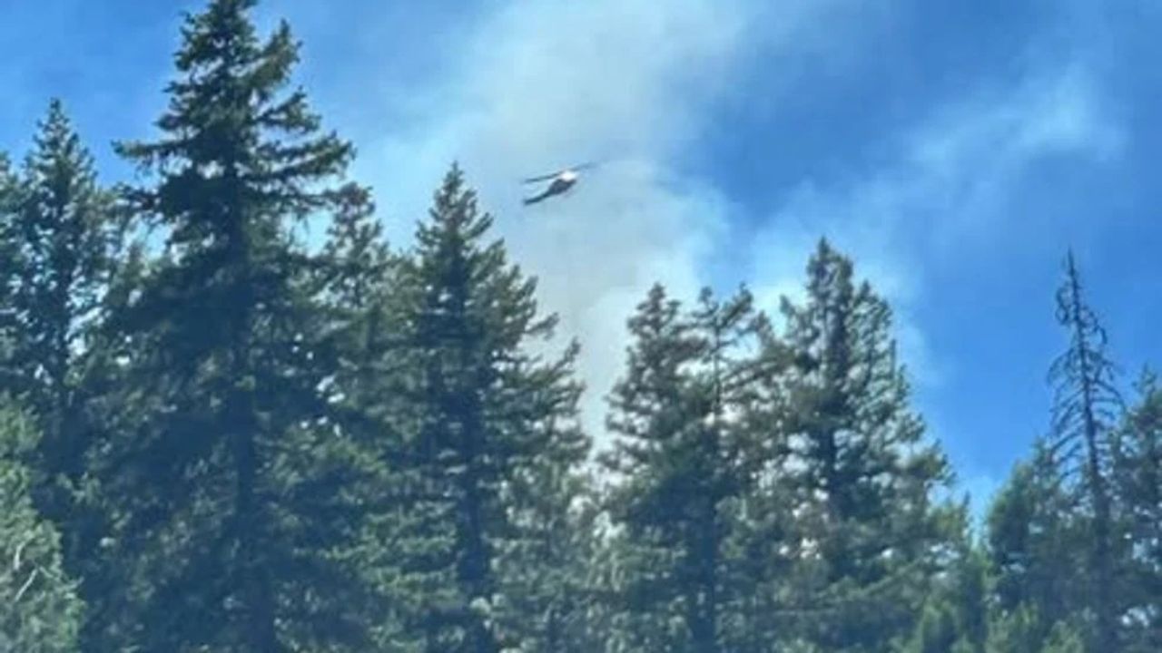 Military Jet Crash Sparks Wildfire Near Rimrock Lake