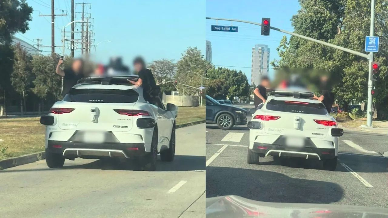 Teens Spotted Hanging Out Windows Of Moving Waymo Robotaxi