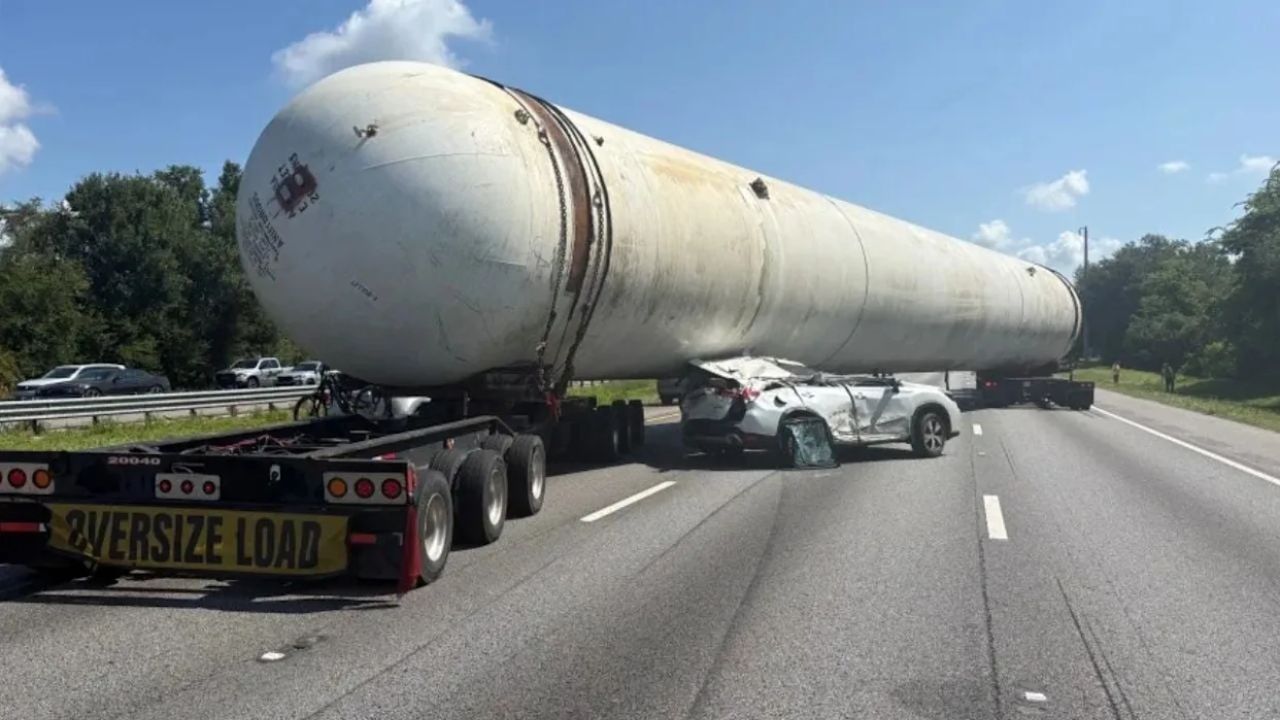 Two Miracle Survivors After Trailer Crushes SUV On I-75