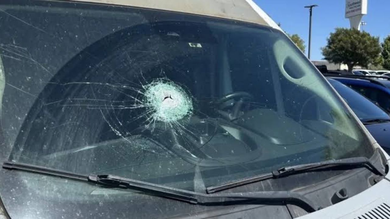 Metal Bar Pierces Windshield, Striking Pregnant Driver On I-15